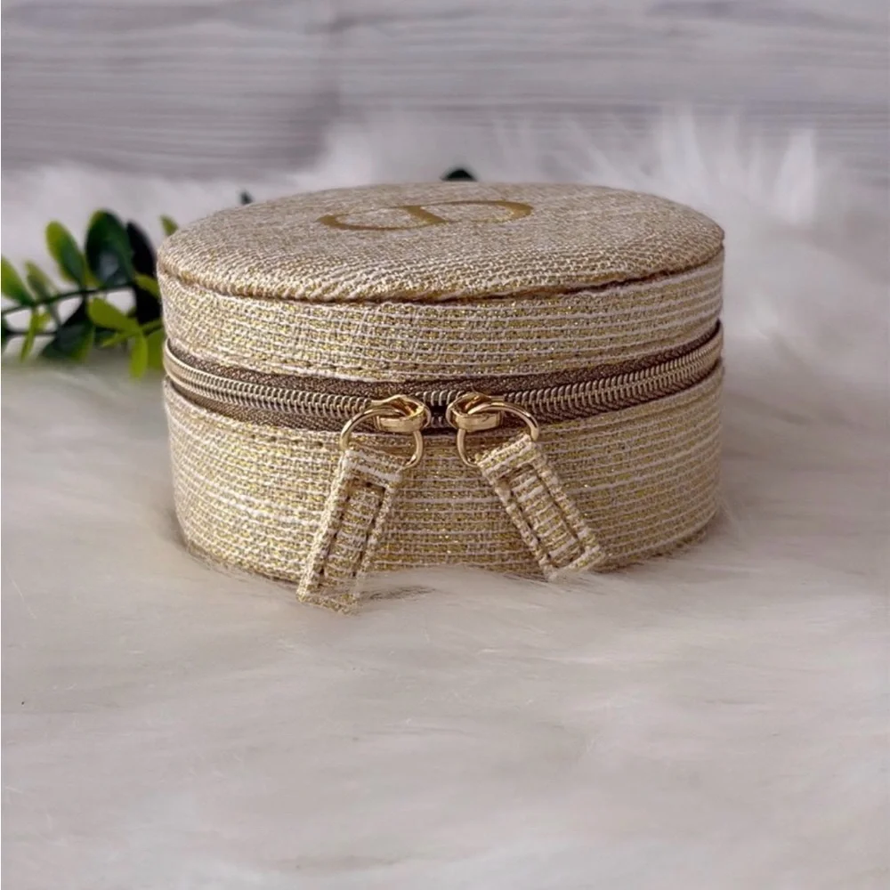 Dior Holiday Round Jewelry/ Storage Case‎